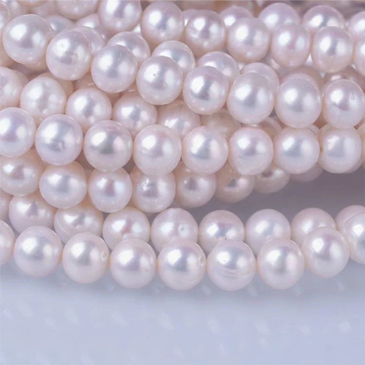 3A Grade Natural Freshwater Pearl Beads for Jewelry Making Strong Light Loose for Necklace and Earrings