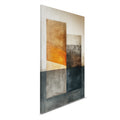 Modern Hanging Wedding Wall Art-Made in Germany Canvas Stretcher Frame Block Art with Beige Orange Colors