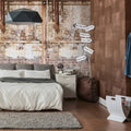 Germany Made Modern Photo Wallpaper Mural Cream Brown Non Woven Vinyl Wall Mural for Bedroom Hospital Mall-Removable 2.80x1.59m
