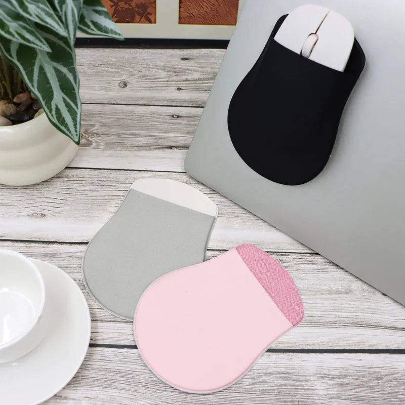 Reusable Lycra Sticky Mouse Pouch Ultra-thin Gourd Shape Mouse Pocket Soft Material Scratch-resistant Mouse Case for Laptop