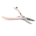 Multi Function Professional Stainless Steel Hair Extension Pliers Micro Link/Bead Closer Hairs Removal Tool Kit Beading Set (Tea