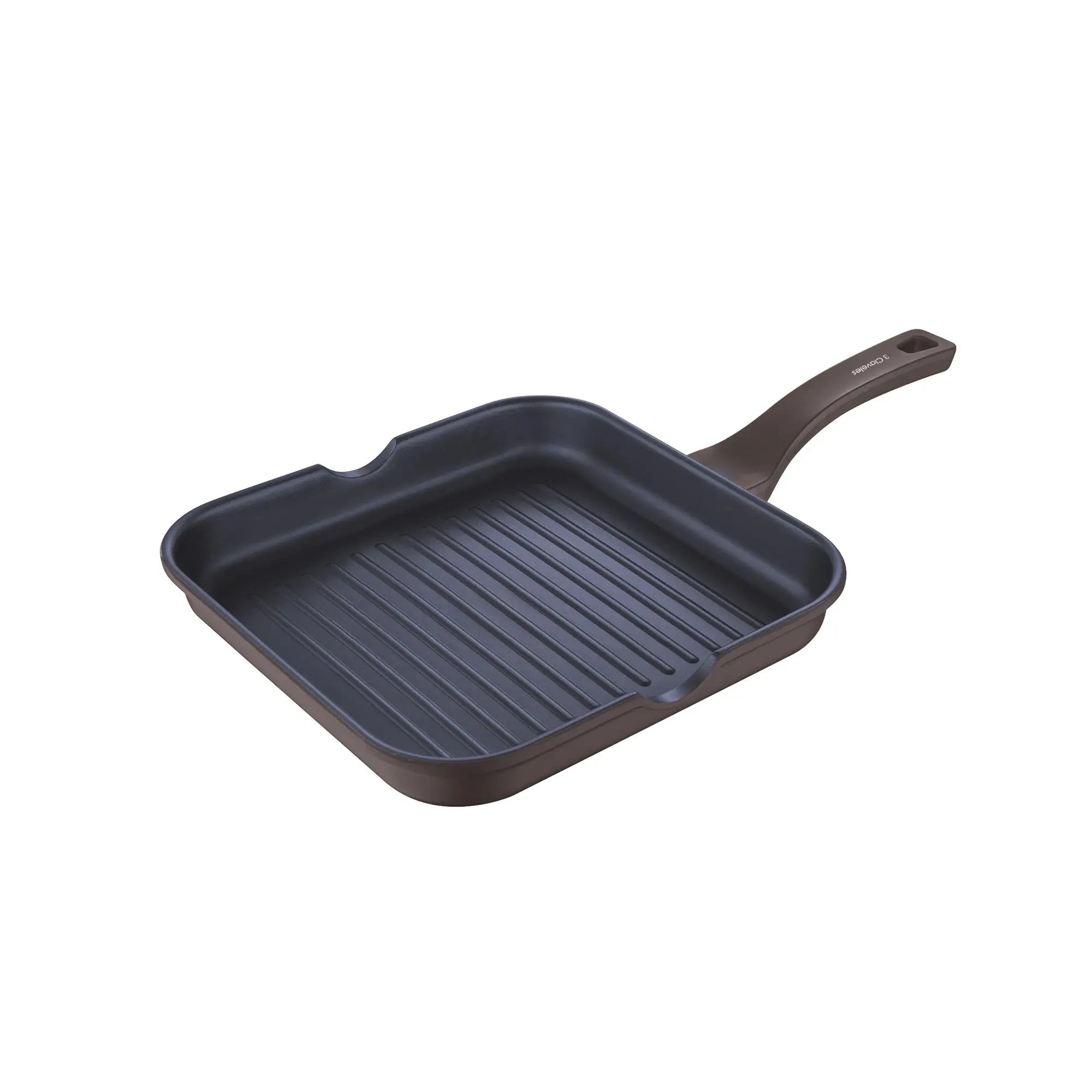 3Claveles 28x28x4.5cm Forged Aluminum Grill Pan with Full Induction