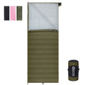 Ultra-Light Nylon Wearable Envelope Type 2 Adults Camping Sleeping Bag QEZER DUCK Down 3-SEASON Waterproof for Cold Weather 0
