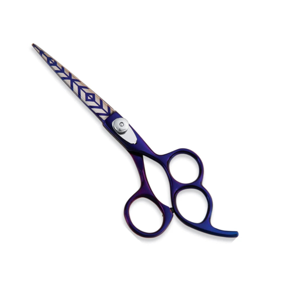6.75 Inches Professional Stainless Steel Hair Cutting Thinning Scissors Set with Razor Right-Handed 28 Teeth Hair Styling Tools