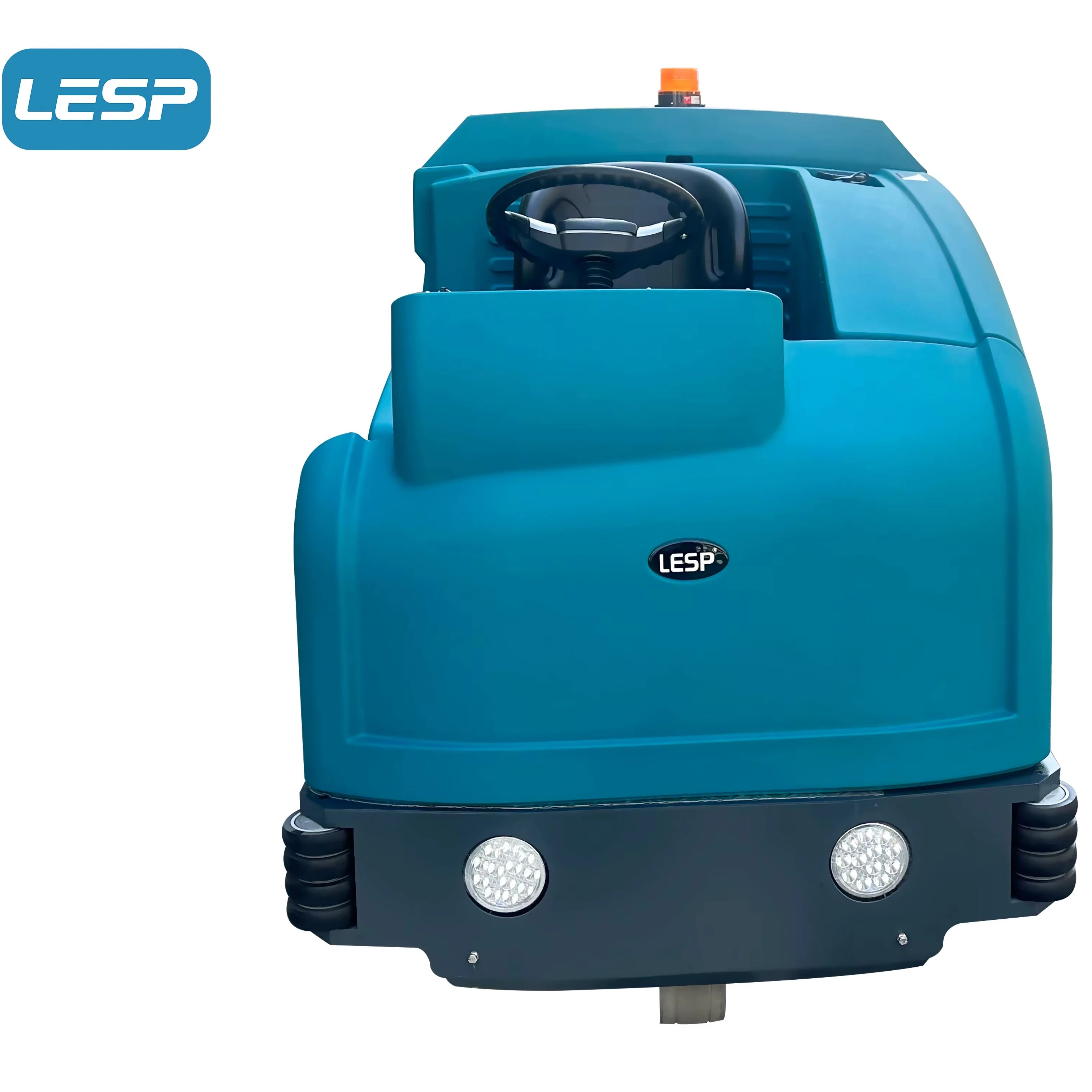 2025 New Model Electric Ride-On Industrial Commercial Use 3000W Motor Floor Sweeper-Scrubber Side Brush 400L Water Tank 1450mm