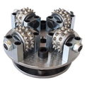 6" 150mm Bush Hammer Plate Double Layer 4 Roller 30 Tips for Epoxy Removal Stone Texturing Aggregate Exposure