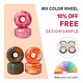 Discount 80% Rebound 101A-102A High Speed Skateboard Wheels with Custom Printing 53/54/56mm Mixed Color ABEC-7 Bearing