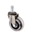 2.5 Inch PVC Wheel Caster Universal Friction Ring Stem for Desk Floor Mat