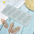 5 Holes Feather Cake Silicone Lace Fondant Molds Sugar Craft Imprint Mold for Edible Cake Molecular Kitchen Decoration