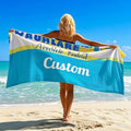 Oversized Beach Sport Towels Digital Printed Personalized Beach Towel With Logo Customized Beach Towel