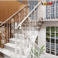 Premium Wrought Iron Modern Stairs Railing Designs for Villa Enhance Your Staircase Elegant Long-Lasting Safe Decorative