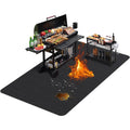 Under Grill Mats for Outdoor Grill | Double-Sided Fireproof Fire Pit Mat Quality BBQ Mat for Deck Patio Lawn