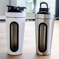 Sports Portable Printing Luxury Wholesale Logo Plastic Metal Custom Stainless Steel Protein Gym Shaker Bottle