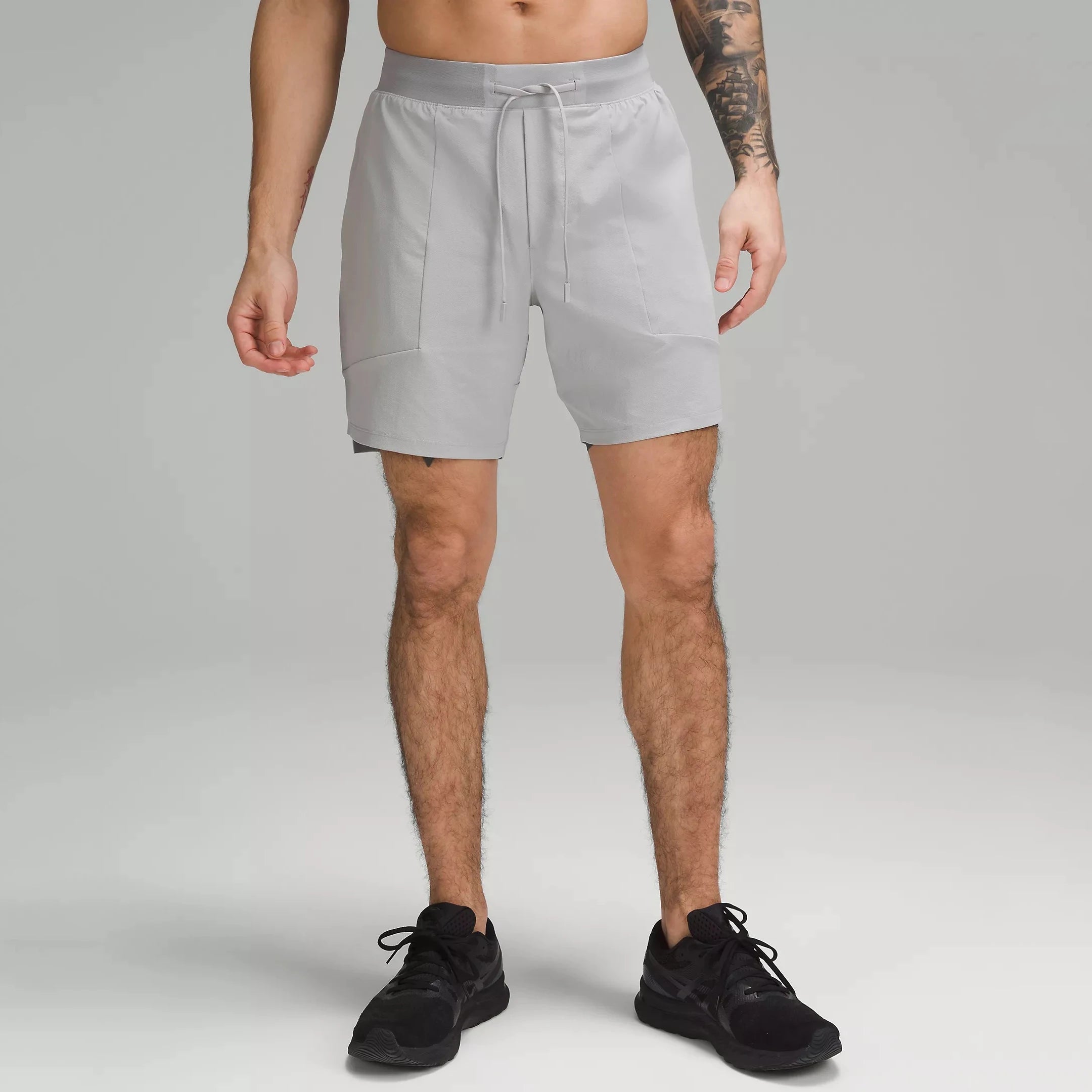 New Arrival Men's Train 7" Lightweight Shorts Elastic Waistband Drawcord Lined Running Shorts