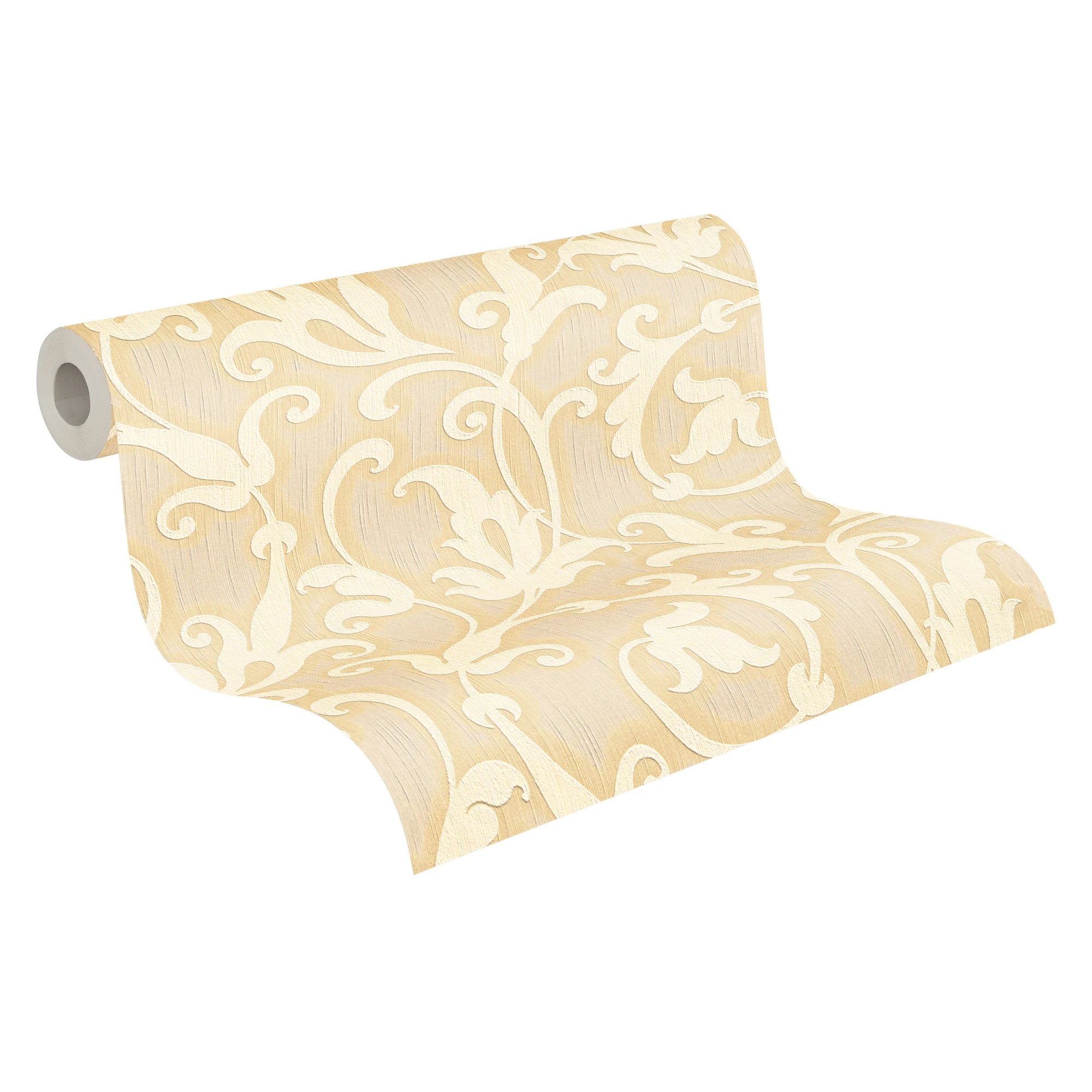 Made Germany-Sale Wallpaper Rolls Damask Modern Yellow Gold Non Woven Wallpaper for Living Room Kitchen Stock Clearance 1005 X