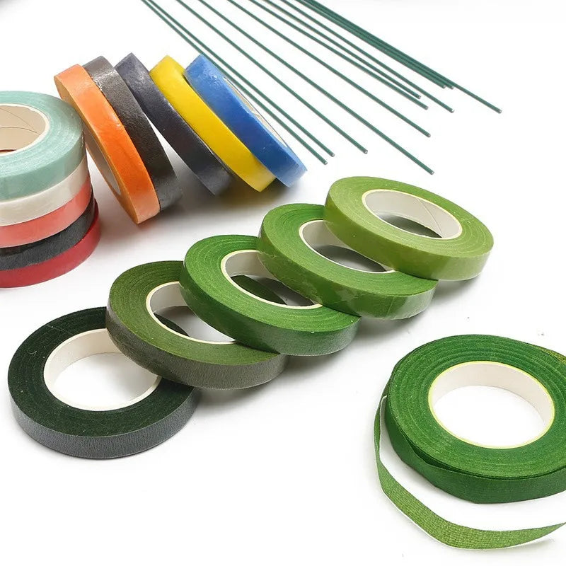 HONGFU Manufacturers Supply Christmas Craft Crepe Paper Adhesive Crinkle Paper and DIY Handmade Bouquet Tape