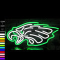 Customizable Green White Silicone LED Neon Lights IP67 Waterproof 55x28cm Hanging Dormitory Club-cool Dimmable 5000K Daylight