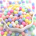 1000pcs Pastel Matte Acrylic Bead 8mm Assorted Colors Ideal Plastic Beads for DIY Bracelets & Jewelry Making