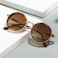 Custom Logo 2025 Fashion Men Women Alloy Legs Punk Sun Glasses UV400 Metal Round Sunglasses