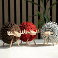 Hot Selling Modern Sheep Shape Felt Coasters Creative Snowflake Design Anti Slip 3mm Thick Eco-Friendly Drink Mats