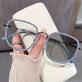 Wholesale Custom Logo Fashion Big Frame Polygonal Myopia Glasses Anti Blue Light Photochromic Eyeglasses Women