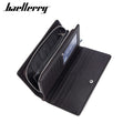 Baellerry Custom Pu Leather Men's Long Multiple Card Slots Business Wallets High-end Card Holder Purse RFID Wallet for Men