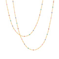 Fashion 18k Gold Plated Custom Enamel Necklace Chain Tarnish Free Stainless Steel Chain Jewelry Women Chain Necklace MegaBDM