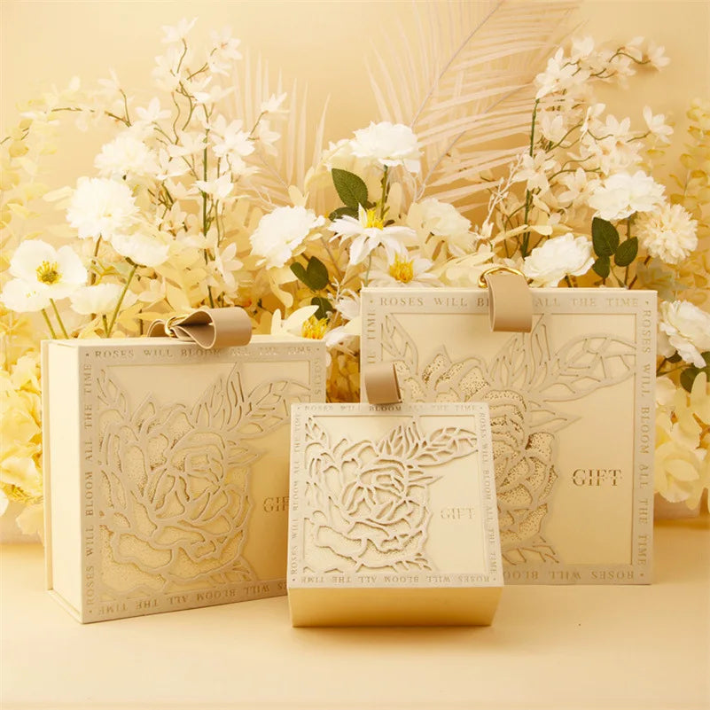 JUXINDA Valentine's Day Exquisite Gift Boxes Wedding and Engagement Festive Gift Boxes Luxury Wedding Candy Packaging