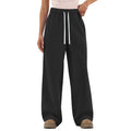 New Custom Streetwear Eco-Friendly Windproof Women's Fleece Lined High Waist Wide Leg Thermal Winter Drawstring Closure 360g