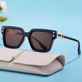 Logo Custom 2025 Vintage Male Shades Driving Anti-glare Sun Glasses UV400 Big Frame Square Sunglasses for Men