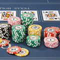 Premium Numbered Poker Chips for Card Board GameProfessional Clay Poker Chips Set with Denominations for Texas Hold'em