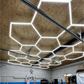 Best Selling Plastic LED Ceiling Light Hexagonal Cob LED Light for Workshops and Car Showrooms