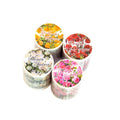 Customized Hologram Transparent Colorful Flower Themed Handbook DIY Recycled Stickers PET Tape