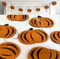 PaFu Thanksgiving Home Hanging Decoration Fall Harvest Pumpkin Garland Banner Felt Pumpkins Fall  Banner