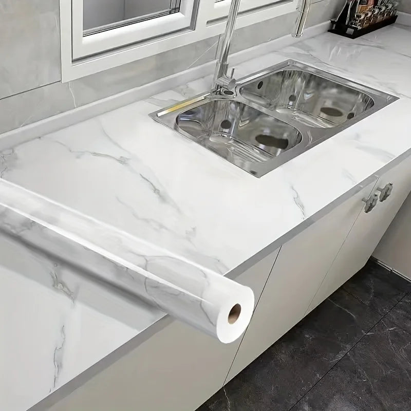 UDK Factory Price Vinyl Glossy Kitchen Marble Self Adhesive Sticker Waterproof and Oil Stain Proof Sticker for Kitchen Decor