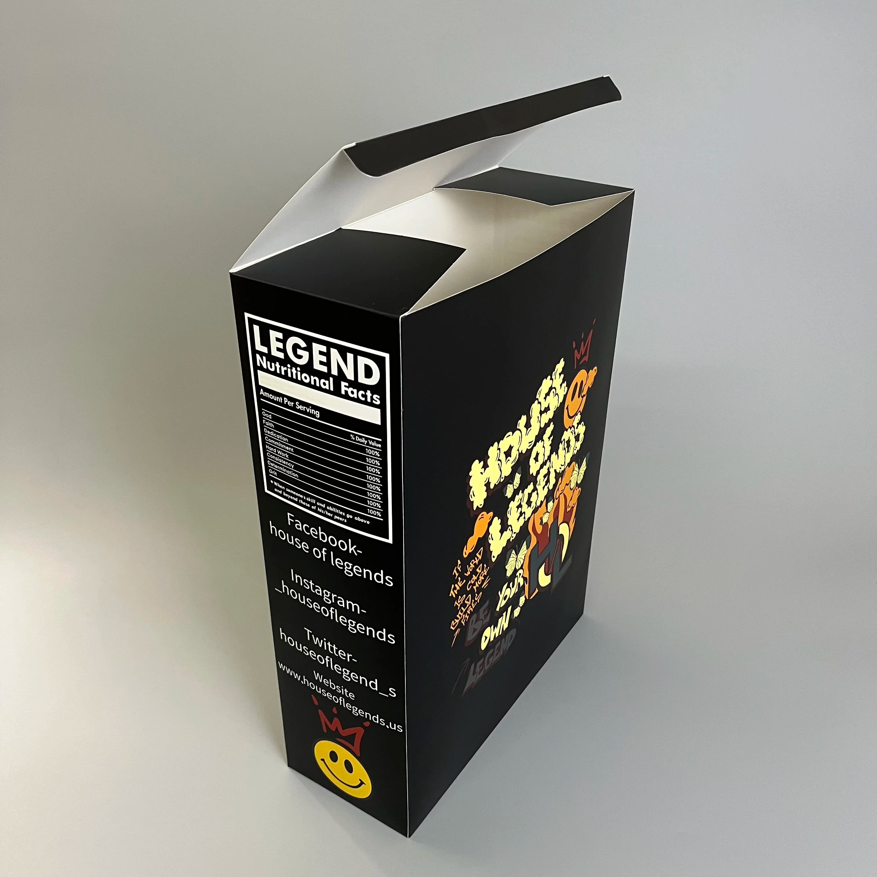 Custom Printed Embossed Foldable Recyclable Paper Cereal Box for Clothing Hoodies UV Coating Optimal Versatile Use Socks Fur
