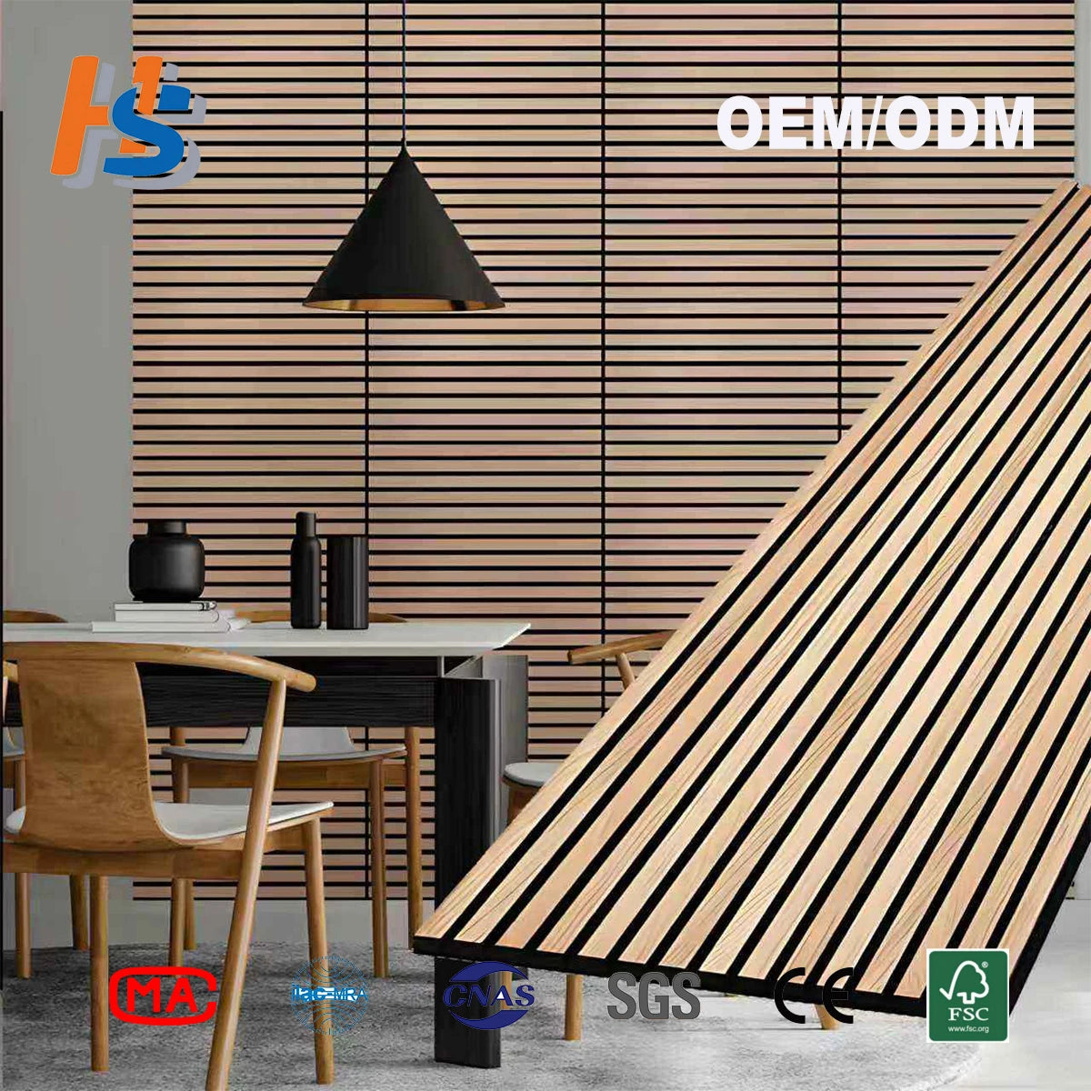 Acoustic Panels Fireproof Moisture Proof Custom Size for Classroom