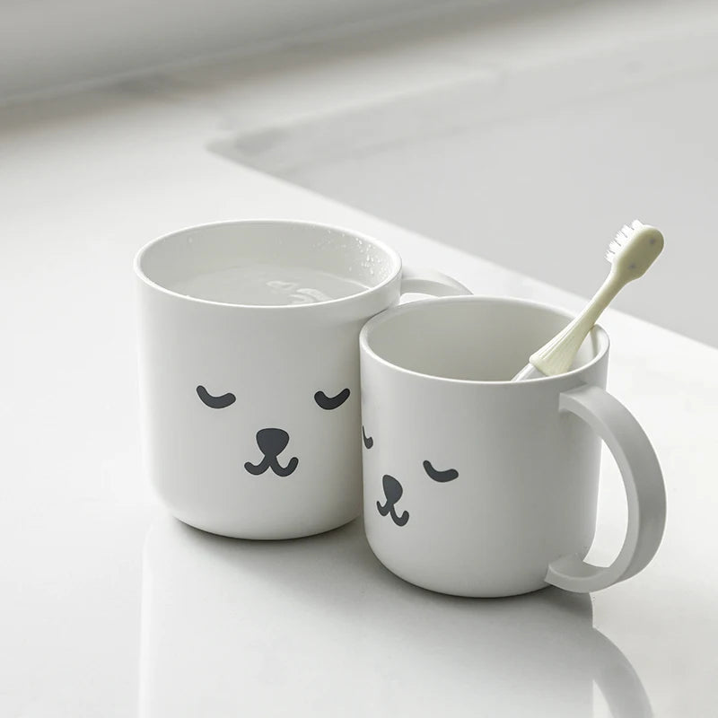 SHIMOYAMA Plastic Mouthwash Cup Water Tumbler Reusable Drinkware Glasses Unbreakable Durable Drink Cup for Home Bath