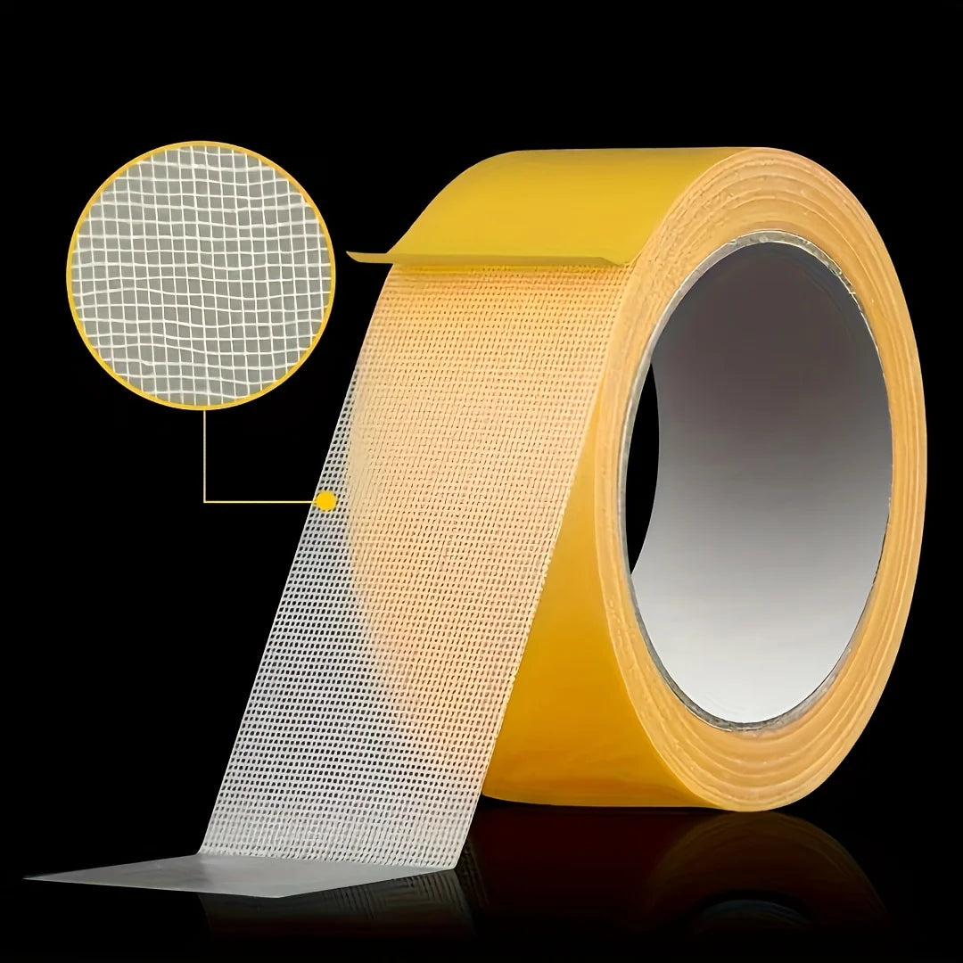 Super Traceless High Viscosity Carpet Adhesive Tape Strong Fixation Double Sided Cloth Base Translucent Mesh Adhesive Paper Film