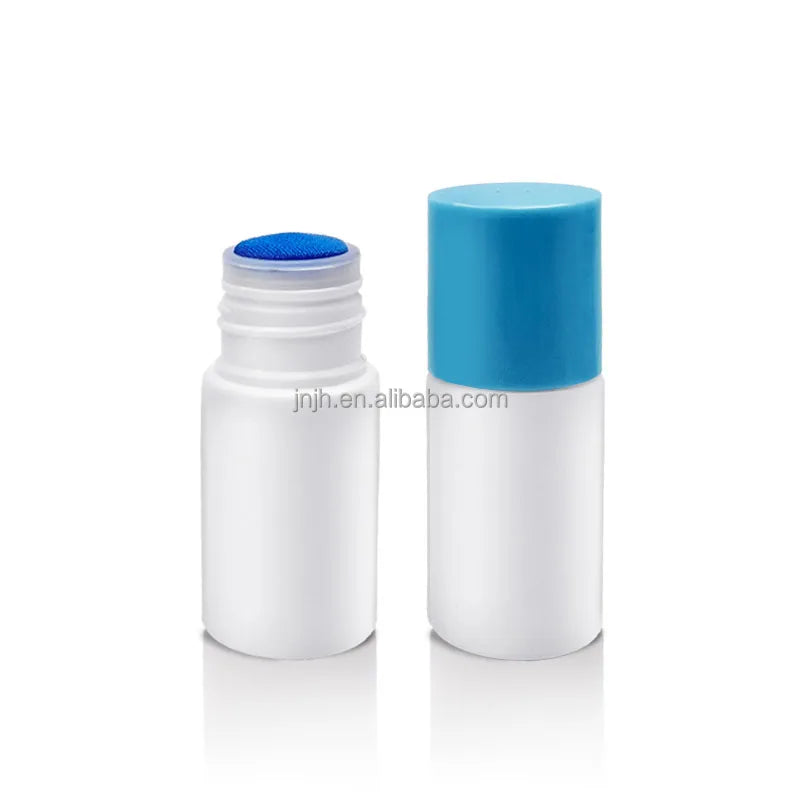 Sponge Head Bottle 20ml Small White Shoe Polish Liquid Shoe Polish Bottle Leather Care Detergent Plastic Bottle