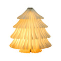 OEM Foldable Paper Lamp Night Light Rechargeable Bedroom Feature Crafted Black Walnut Wood Gift Box Set for Home Decor