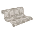 Germany Made Damask Modern Grey Beige Non Woven Wash-Resistant Sound-Absorbing Moisture-Proof Wallpaper for Living Room Gym