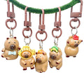 NEW Kapybara Cute Resin Pendant DIY Student Backpack Decoration Cartoon Capybara Keychain Pendant