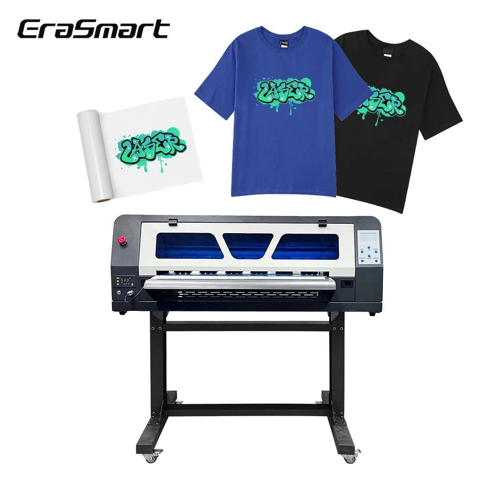 EraSmart A1 DTF Printing Machine Dual XP600 Heads for T-Shirt and Garment Customization for Large Format Apparel Printing