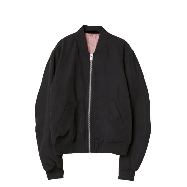 Comfortable Men Bomber Jacket Lightweight Stylish Outerwear With Ribbed Collar and Cuffs for Outdoor and Casual Wear