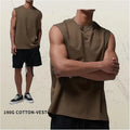 Men'S No Sleeve Men'S T-Shirt Large Sizes Round-Neck Good Quality Popular Heavy Weight 100% Cotton Blank Men'S T-Shirts