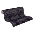 Made Germany Modern Damask Black Grey Non Woven Wallpaper Rolls Highly Wash-Resistant Moisture-Proof Hotel Living Room Kitchen