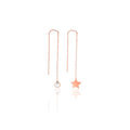 Azuris 925 Sterling Silver Long Dangle Combination Earrings TR Place of Origin