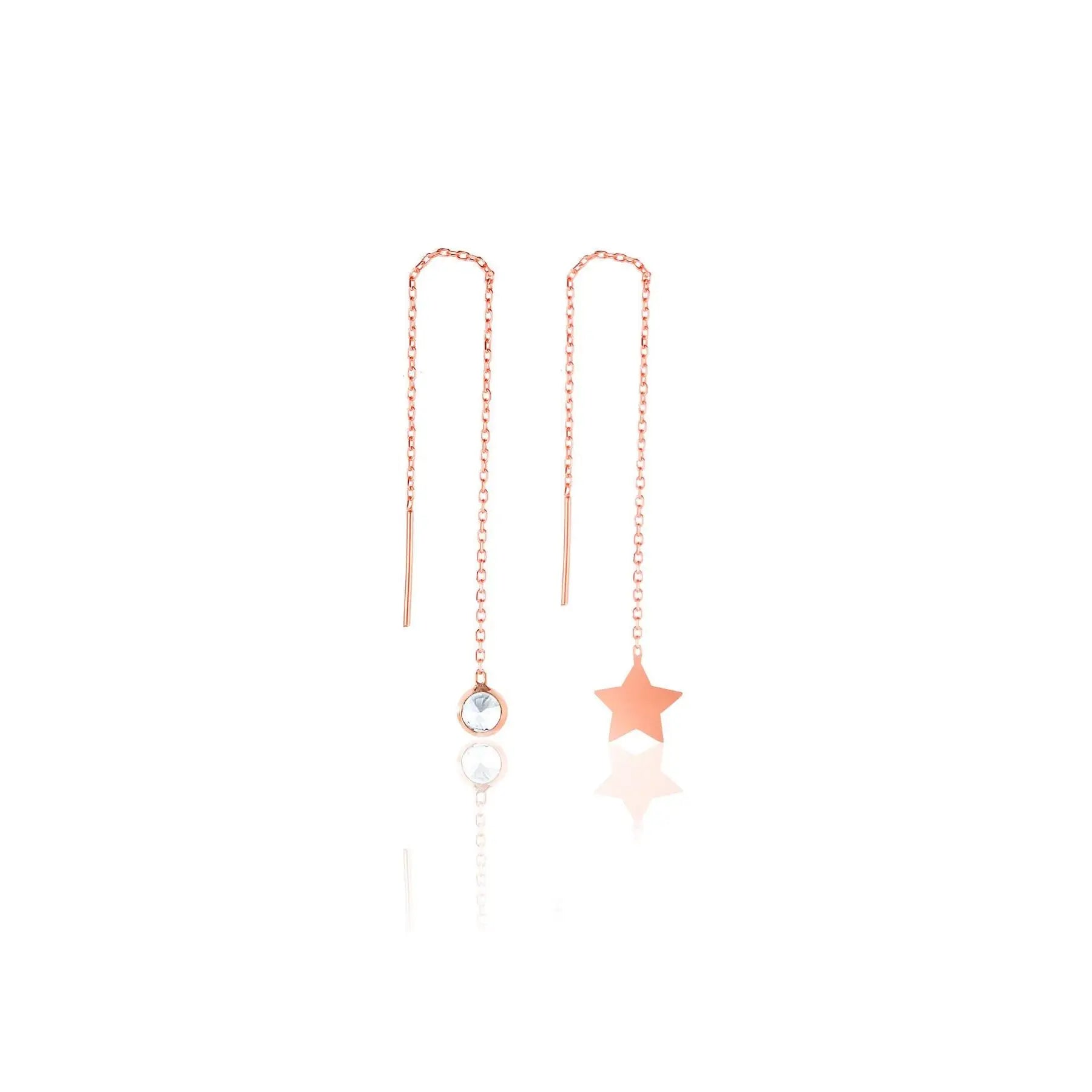 Azuris 925 Sterling Silver Long Dangle Combination Earrings TR Place of Origin