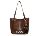 Customized Logo Women's Bags Large Capacity Tote Bag Simple Versatile Single Shoulder Bag Women's Bag Retro Style Crossbody Bag